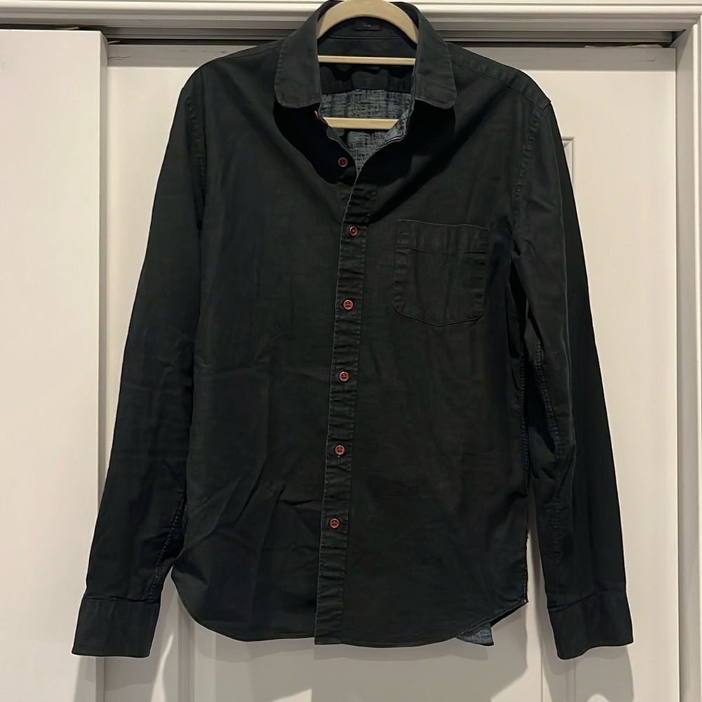 J Crew Denim Coated Shirt